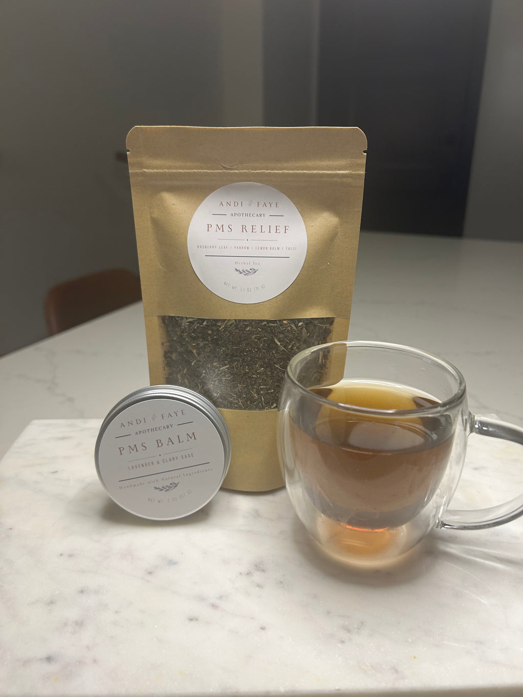 PMS Relief Bundle - Tea & Balm